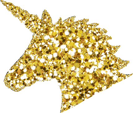 ##unicorn #unicornio🌈 #unicorngold #dorado #gold Unicornio - Unicornio Dorado Png Clipart (428x365), Png Download