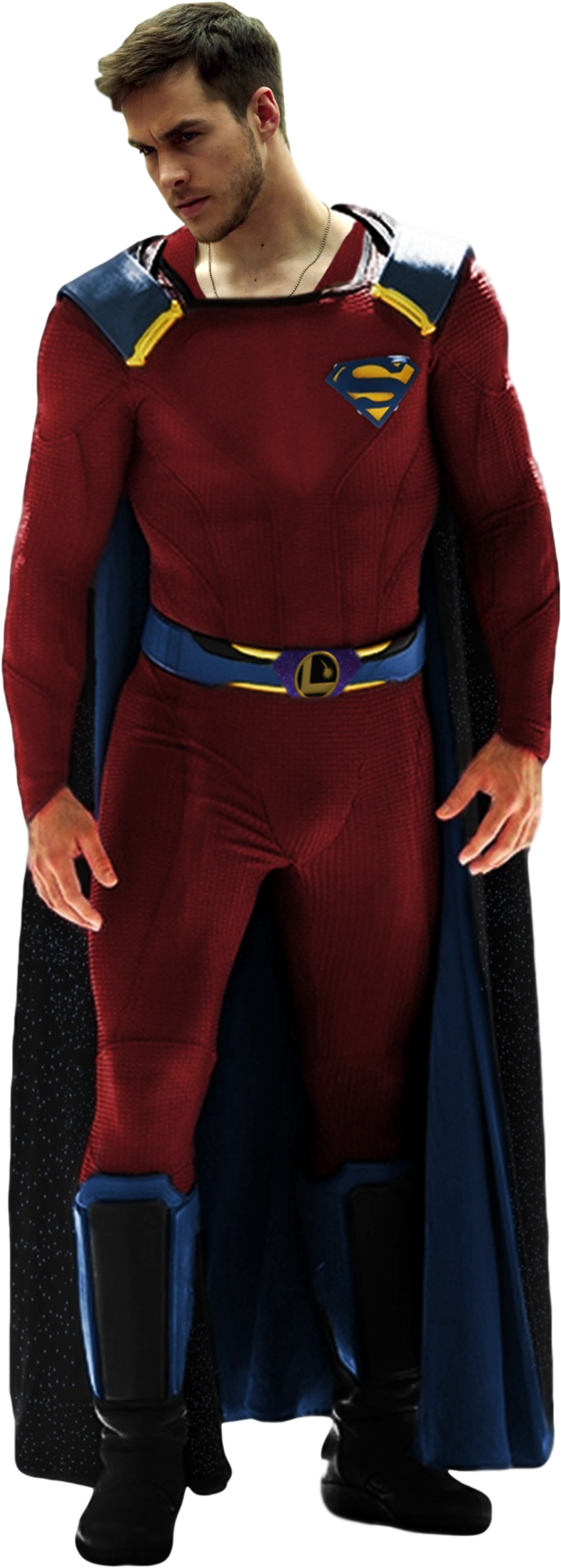 Chris Wood, Supergirl Mon El, Supergirl Superman, Supergirl - Mon El Superhero Costume Clipart (888x2217), Png Download