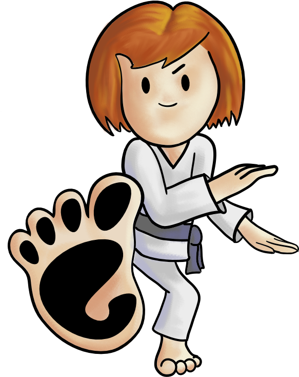 Gnome Karate Girl By Pookstar 253 Kb - Applying For A Job Poster Clipart (583x734), Png Download