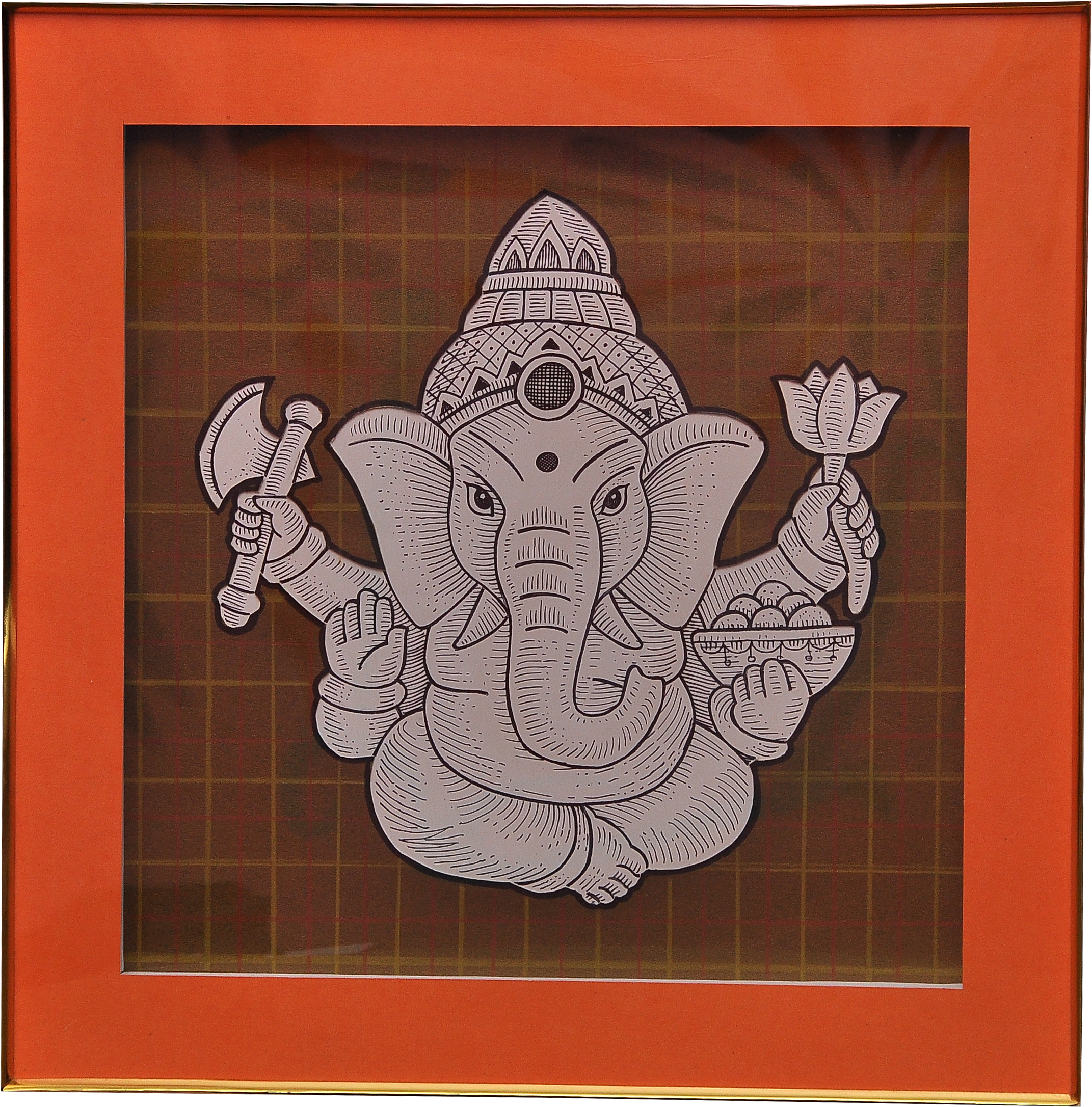 Lord Ganesha - Picture Frame Clipart (2332x2347), Png Download