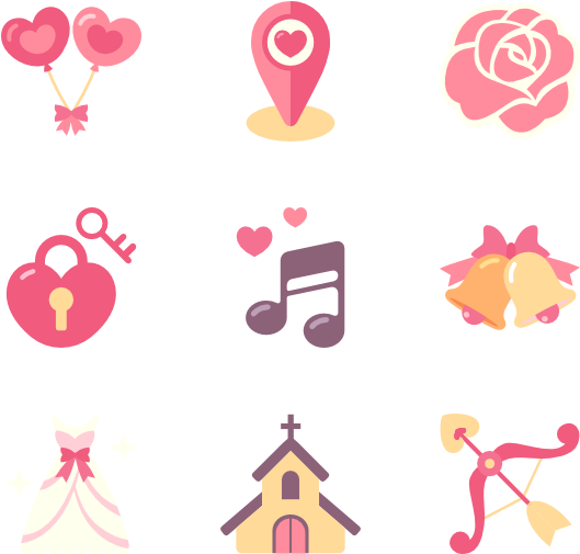 Wedding And Valentine Clipart (600x564), Png Download