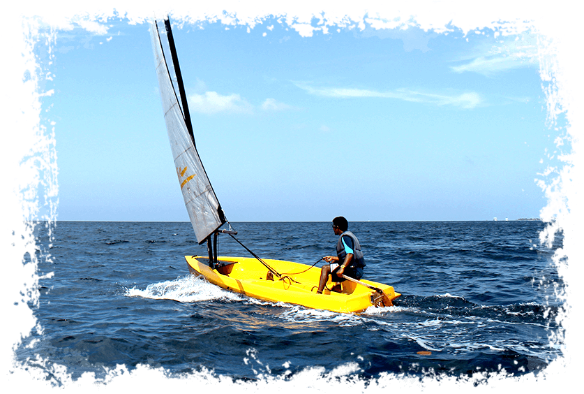 Maldives - Sailing - List Of Water Sports In Maldives Clipart (868x582), Png Download