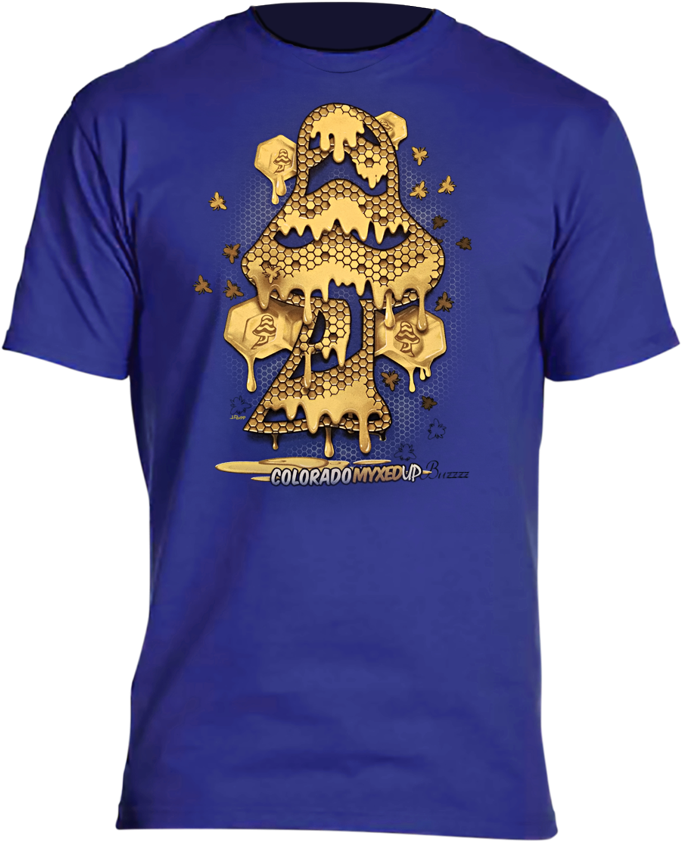 Dab Mushroom Honeycomb Drip Myxed Up T-shirt - Active Shirt Clipart (681x841), Png Download