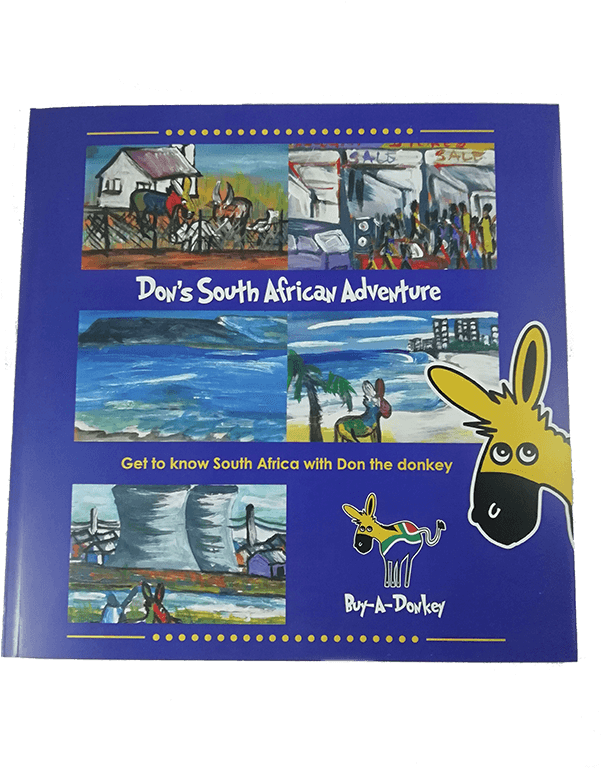 Buy A Donkey Dons South African Adventure - Cartoon Clipart (601x768), Png Download