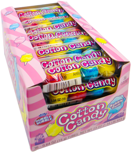 Dubble Bubble Cotton Candy Bubble Gum - Birthday Clipart (800x600), Png Download