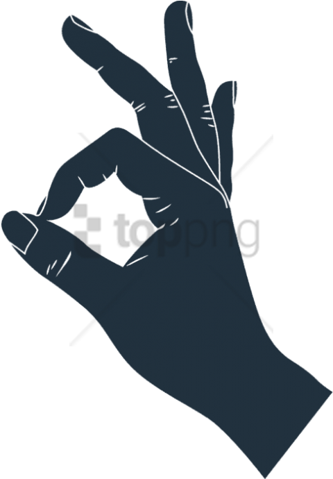 Free Png Icon Of A Hand Doing An Ok Sign - Music Clipart (480x690), Png Download