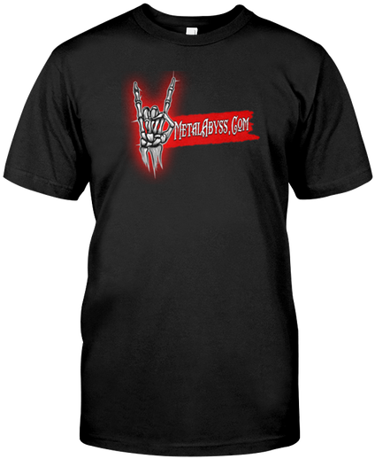 Official Horns Up Logo Of Metal Abyss - Well Look At You Da Mighty Hero Clipart (498x622), Png Download