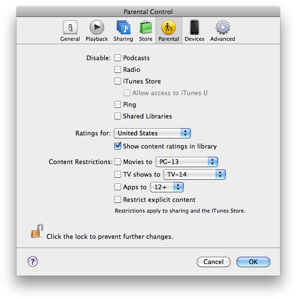Configuring Itunes Parental Controls - Onyx Titanium Clipart (624x635), Png Download