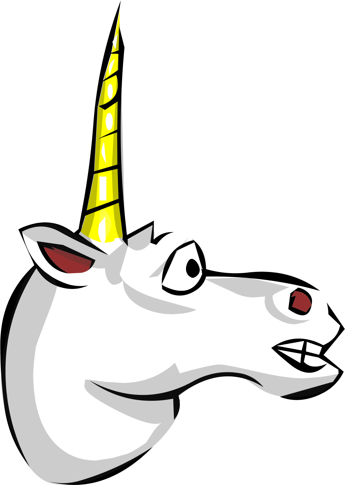 Unicorn Head Png 119276 Clipart (1115x1576), Png Download