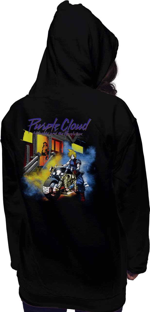 Purple Cloud - Hoodie Clipart (900x1294), Png Download