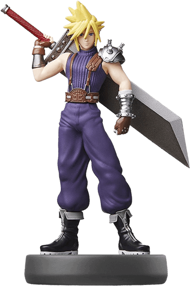 Interactive Figures - Cloud Amiibo Clipart (600x600), Png Download