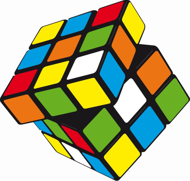 Rubik's Cube Transparent Background - Rubik's Cube Clipart (650x620), Png Download