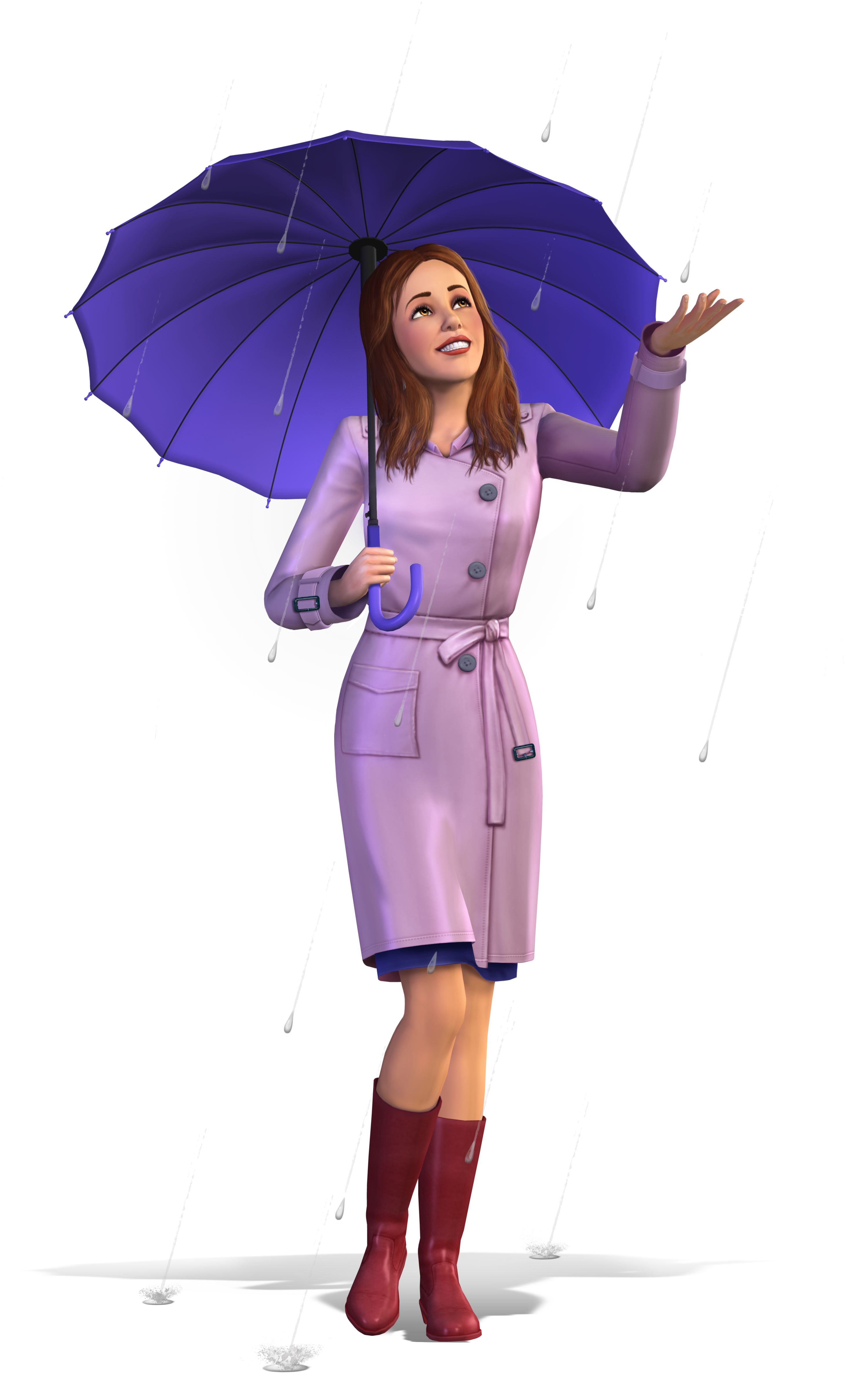 Mod The Sims 4 Umbrella Clipart (3469x5112), Png Download
