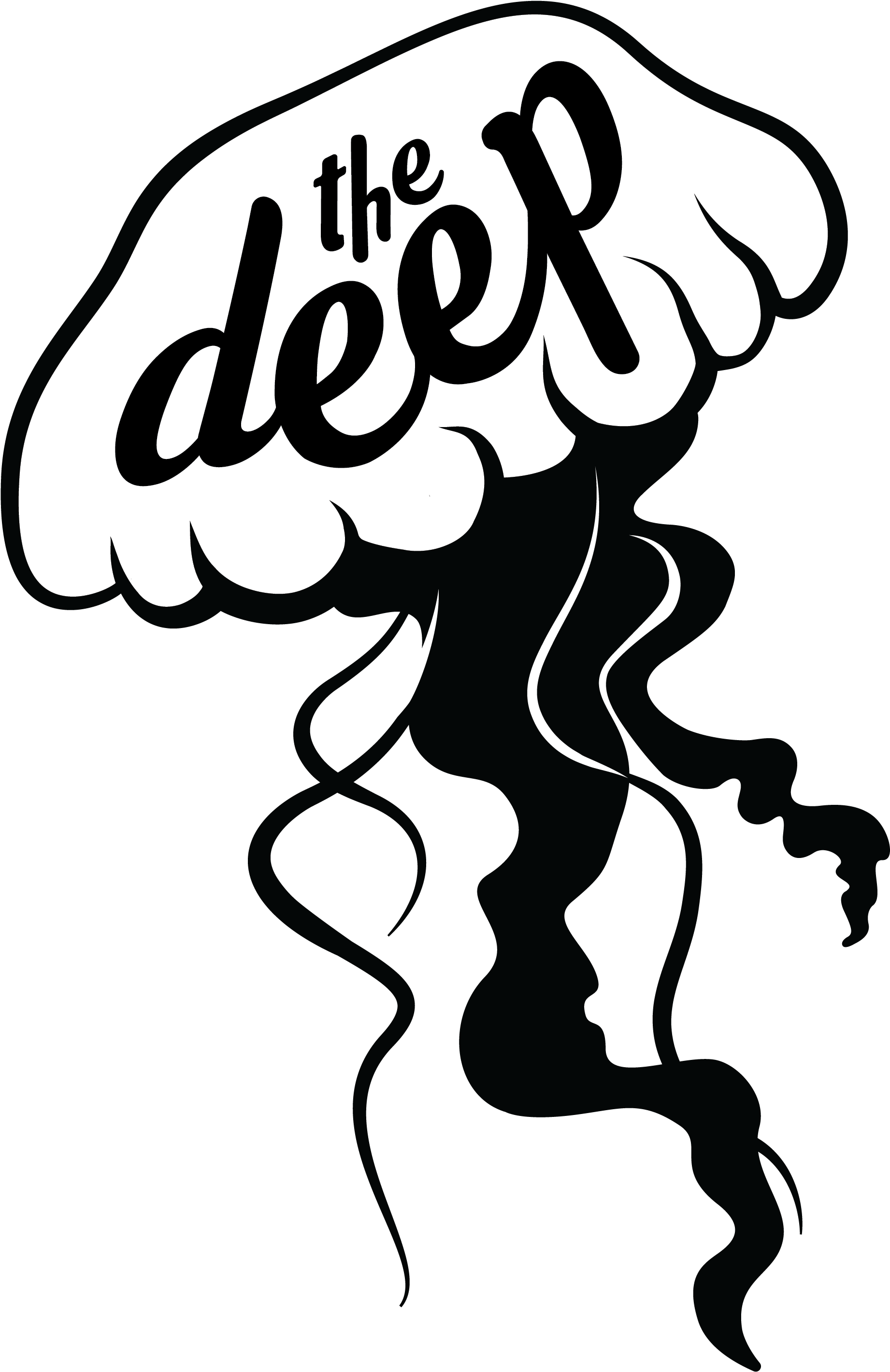 Sculptural Drawing Jellyfish - Illustration Clipart (2550x3300), Png Download