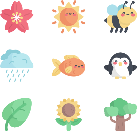 Nature And Animals - Cartoon Clipart (600x564), Png Download