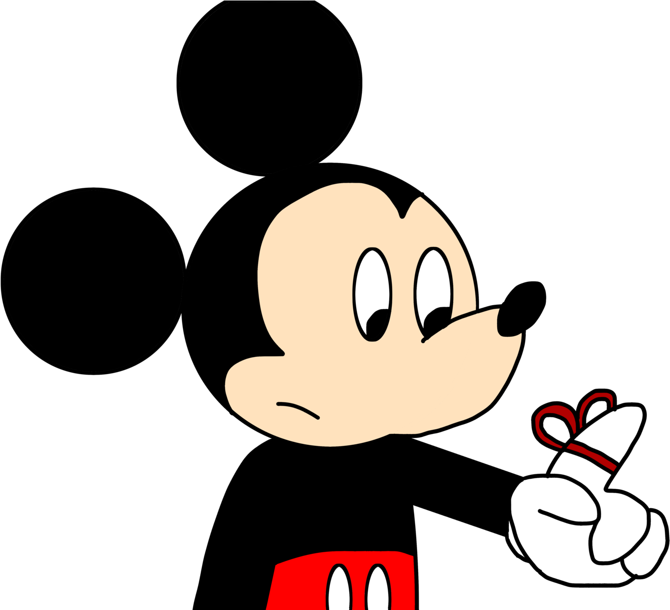 Finger Clipart Mickey - Remember Finger String - Png Download (1600x1204), Png Download