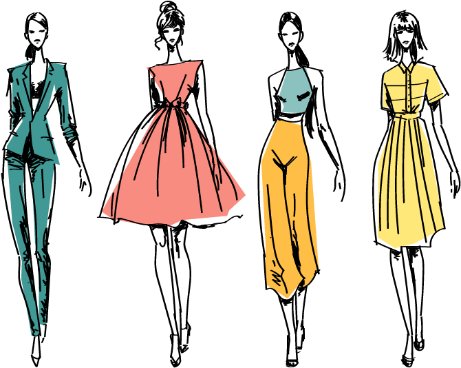 Drawing Transprent Png - Model For Drawing Clothing Clipart (800x618), Png Download