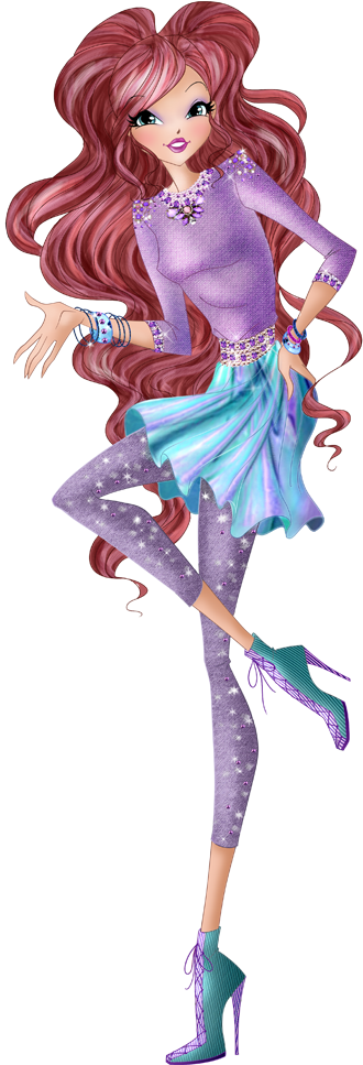 World Of Winx Fashion Png Picture Aisha Layla - Illustration Clipart (1000x1000), Png Download