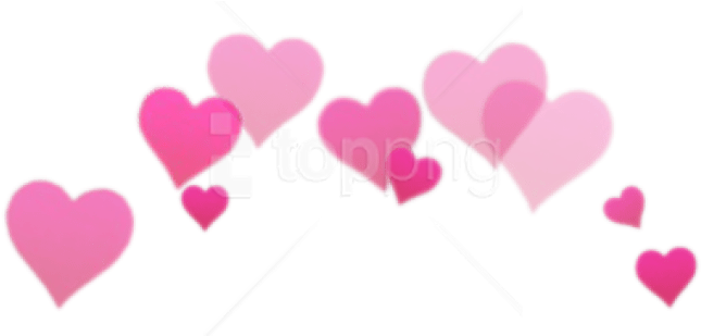 Free Png Corazones Png Images Transparent - Hearts Photobooth Png Clipart (850x539), Png Download
