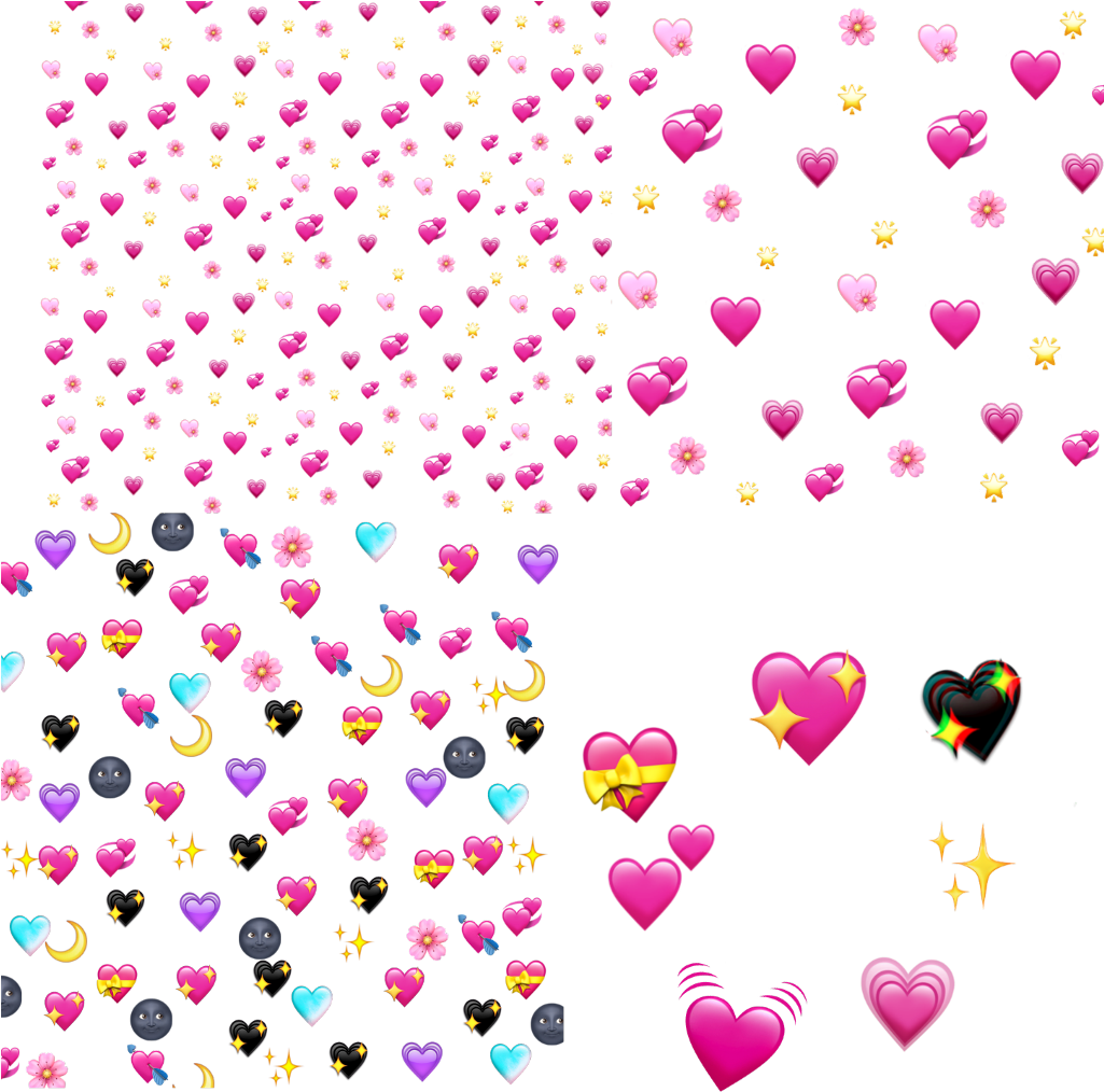 #corazones #png #picsart Icsart - Emojis Corazones Tumblr Png Clipart (1024x1024), Png Download