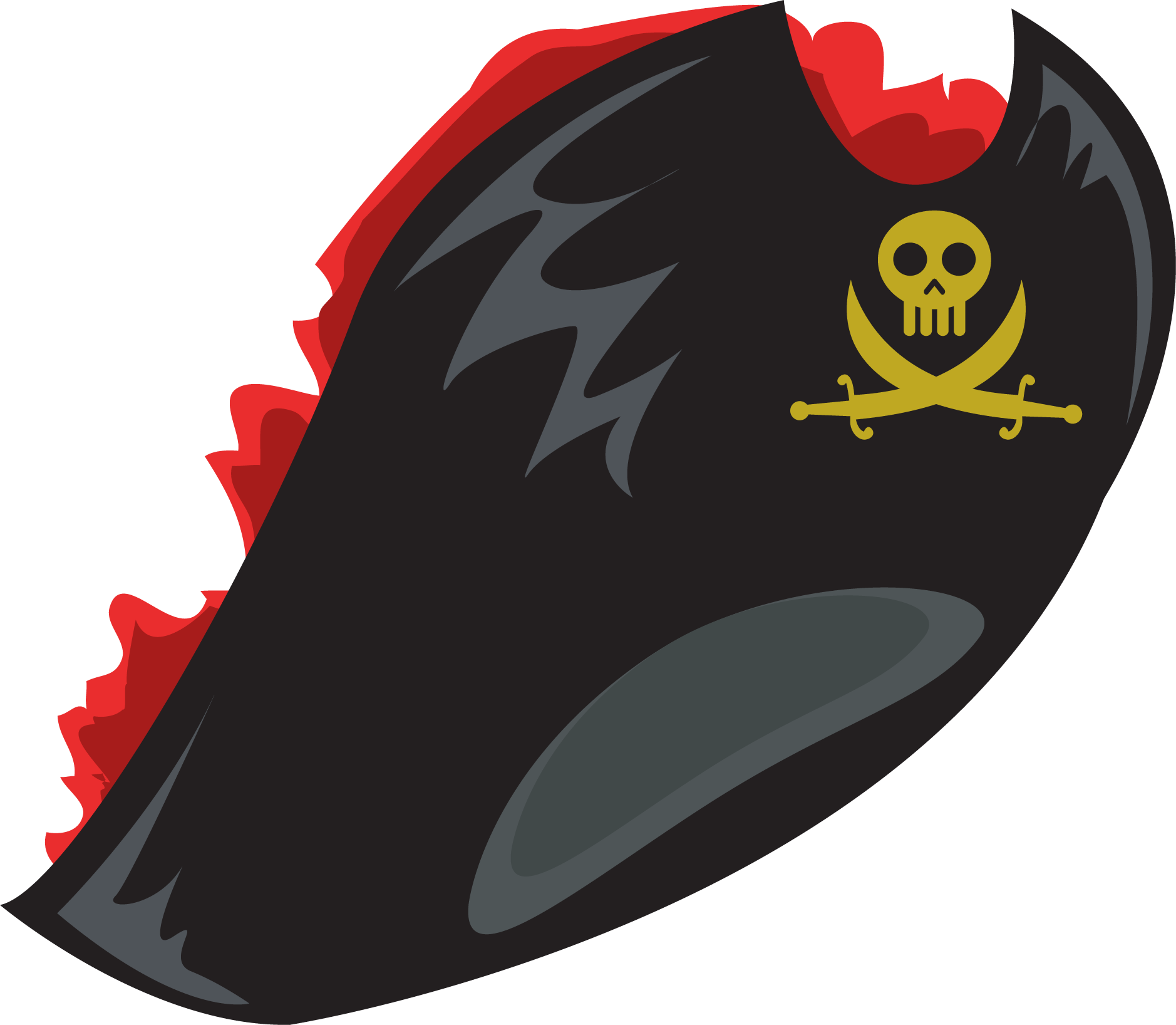 Piracy Vector Navio Pirata - Club Penguin Pirate Hat Clipart (1878x1636), Png Download
