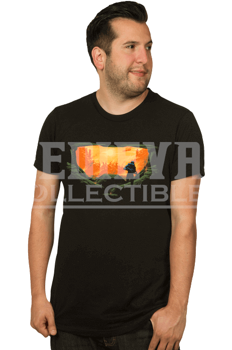 Halo Master Chief Silhouette Mens T Shirt - Active Shirt Clipart (694x694), Png Download