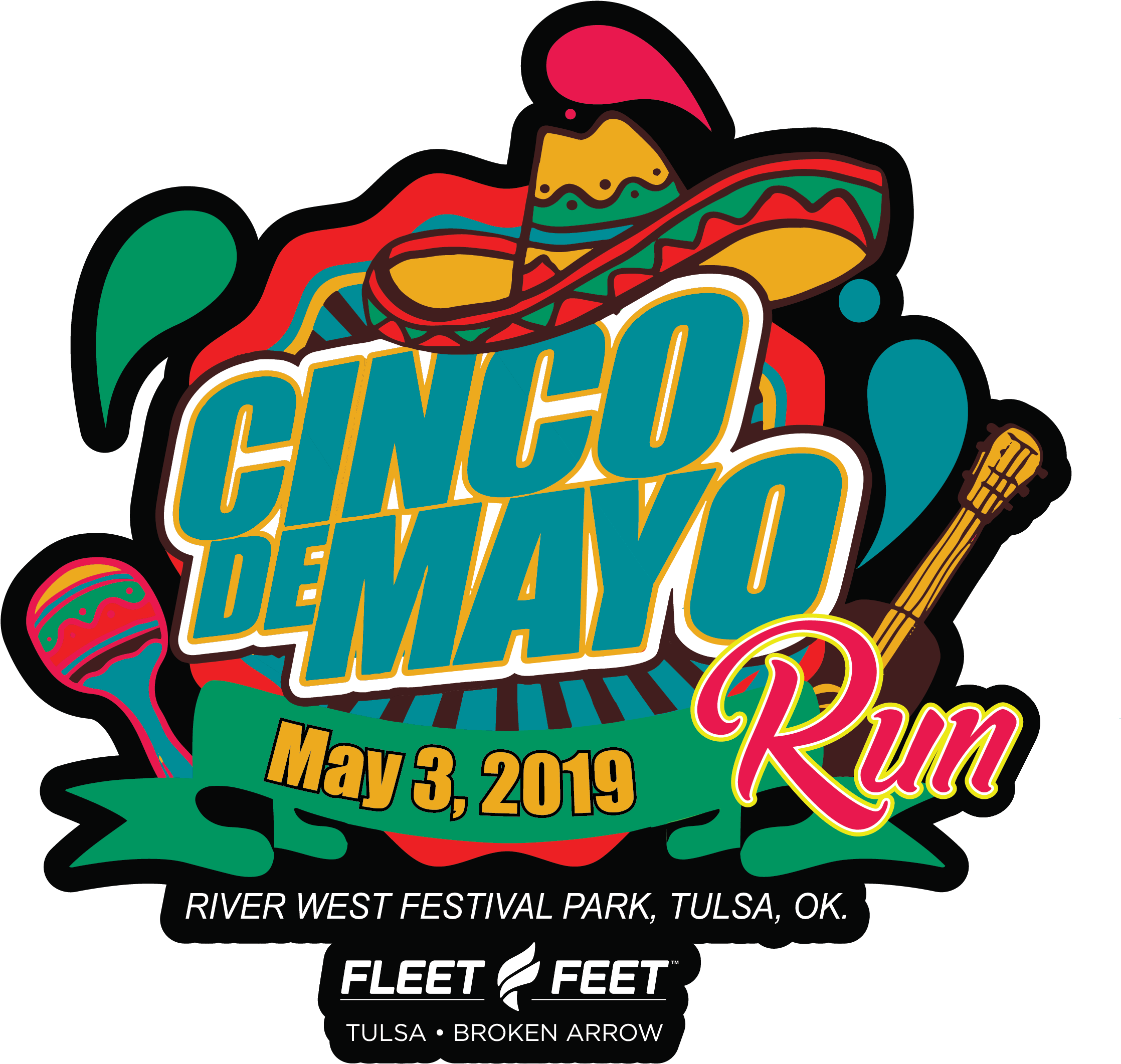 2019 Cinco De Mayo Run Clipart Large Size Png Image PikPng