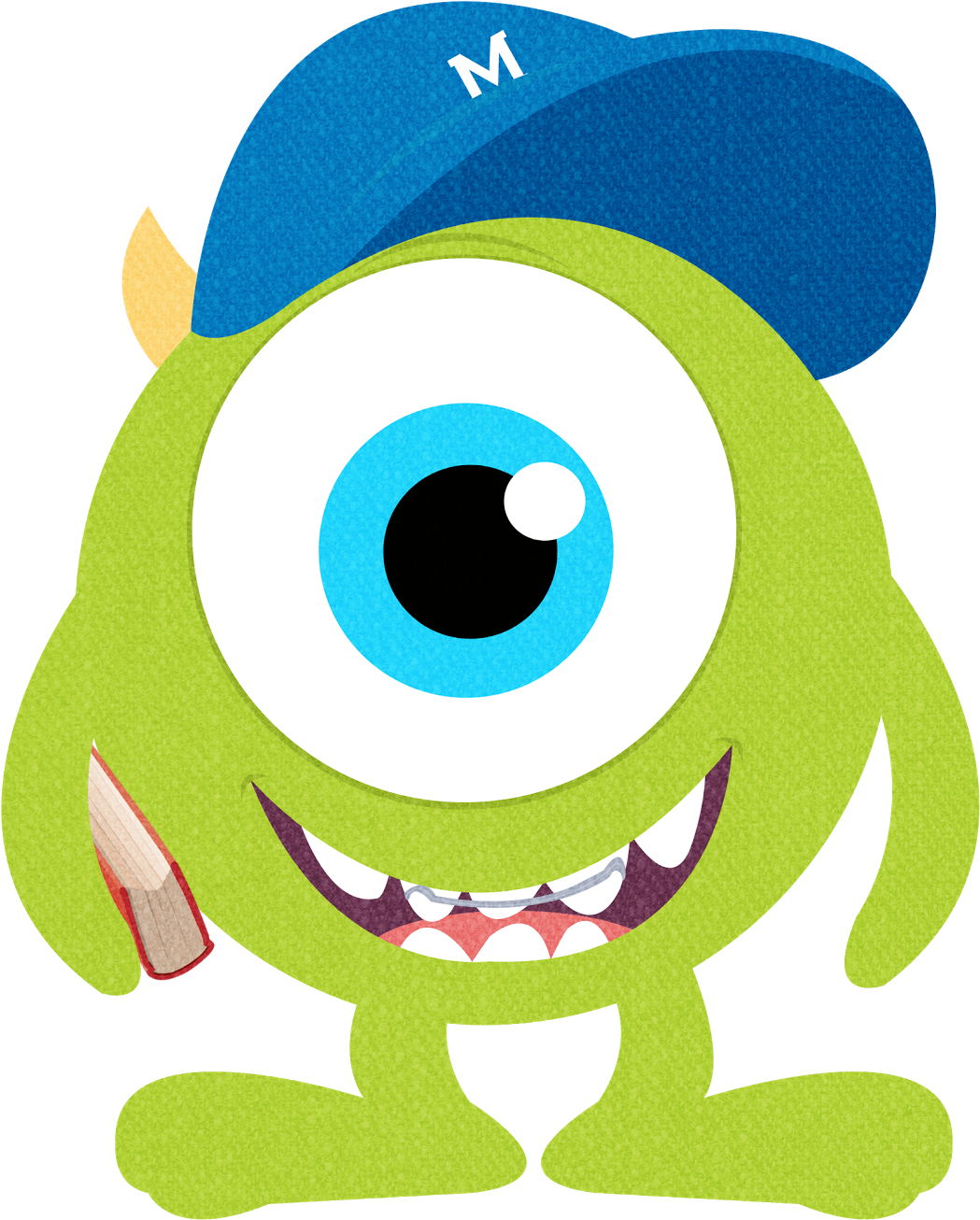 Monsters Clipart Numbers Mike Inc / Monster Clipart - Monster Inc Png Transparent Png (1049x1306), Png Download