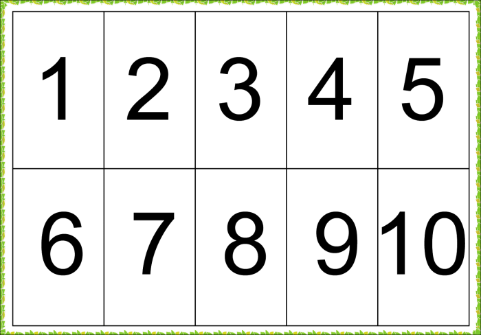 To Numbers Free Picture Png - Number 1 To 7 Clipart (700x488), Png Download