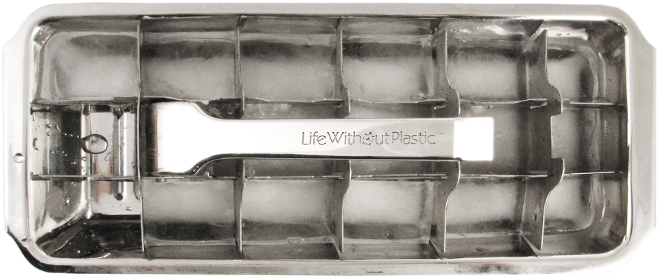 Stainless Steel Ice Cube Tray From Sky - Parallel Clipart (960x409), Png Download