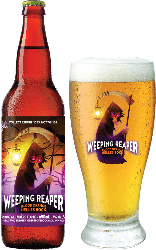 Weeping Reaper Blood Orange Helles Bock - Dead Frog Winter Beeracle Clipart (529x842), Png Download