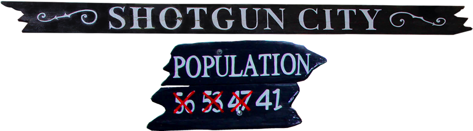 Shotgun City - Label Clipart (972x335), Png Download