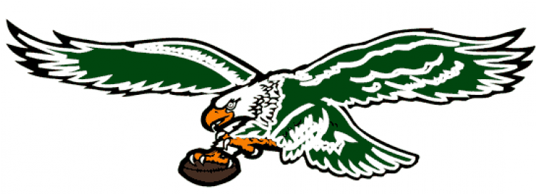 Philadelphia Eagles Iron On Stickers And Peel-off Decals - Philadelphia Eagles 1980 Logo Clipart (750x930), Png Download