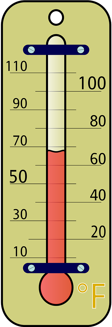 Thermometer Temperature Png Image - Thermometer Clip Art Transparent Png (640x1280), Png Download