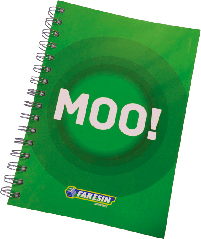 Moo Notepad - Faresin Clipart (677x805), Png Download