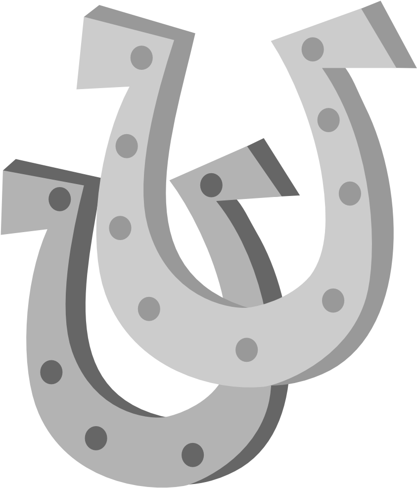 Horseshoe Transparent Cartoon - Horse Shoe Cartoon Png Clipart (895x1000), Png Download