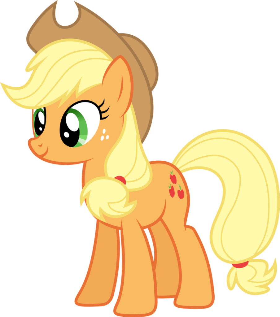 I Love The Vintage Applejack Just A Little Bit More - My Little Pony Characters Png Clipart (904x1024), Png Download