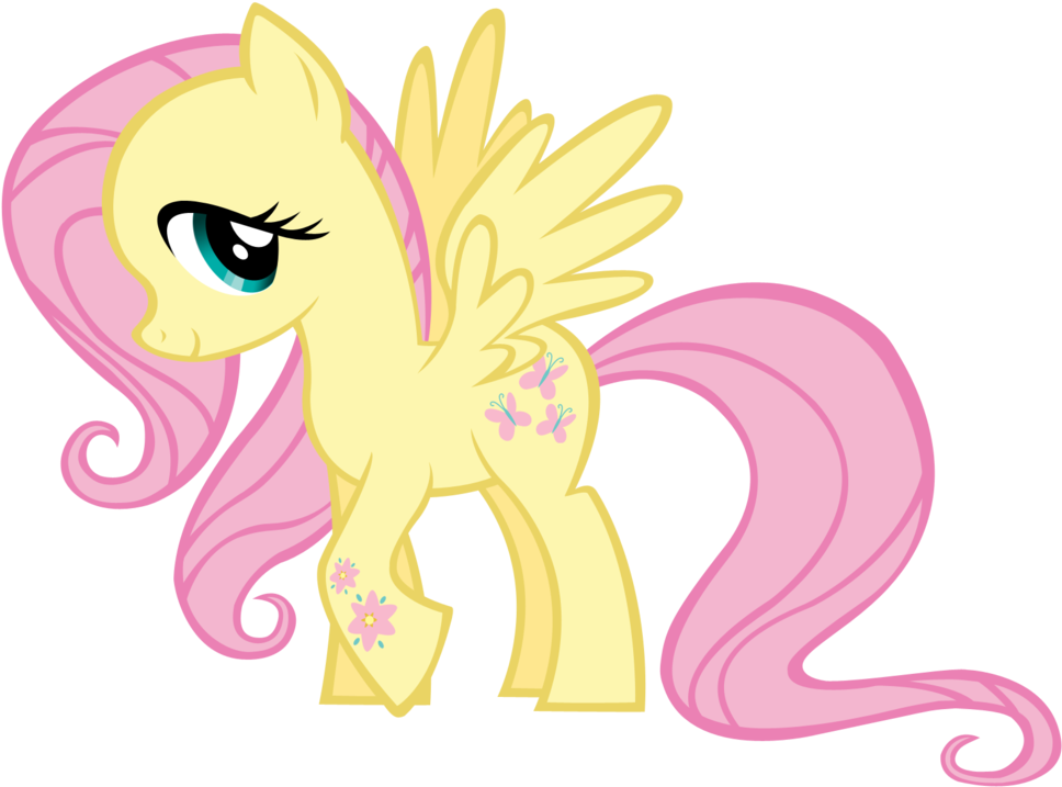 My Little Pony - Pony Friendship Is Magic Fluttershy Clipart (968x717), Png Download
