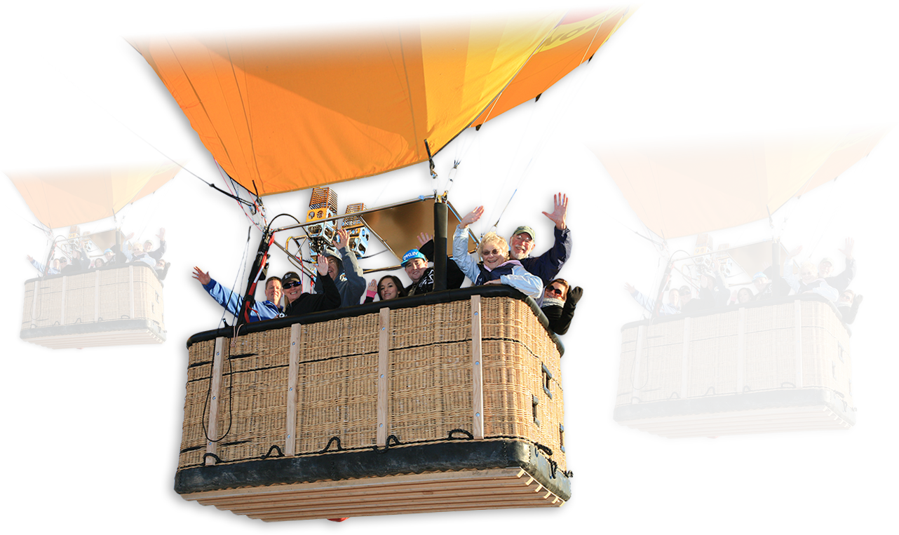A Tethered Hot Air Balloon Ride Refers To When A Balloon - Hot Air Ballooning Clipart (1282x763), Png Download