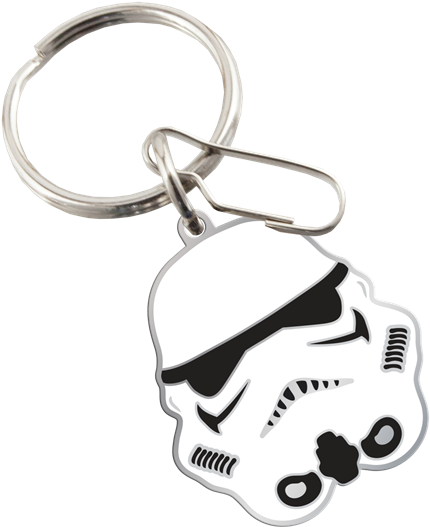 Picture Of Star Wars Stormtrooper Enamel Key Chain - Betty Boop Keychain Clipart (575x600), Png Download
