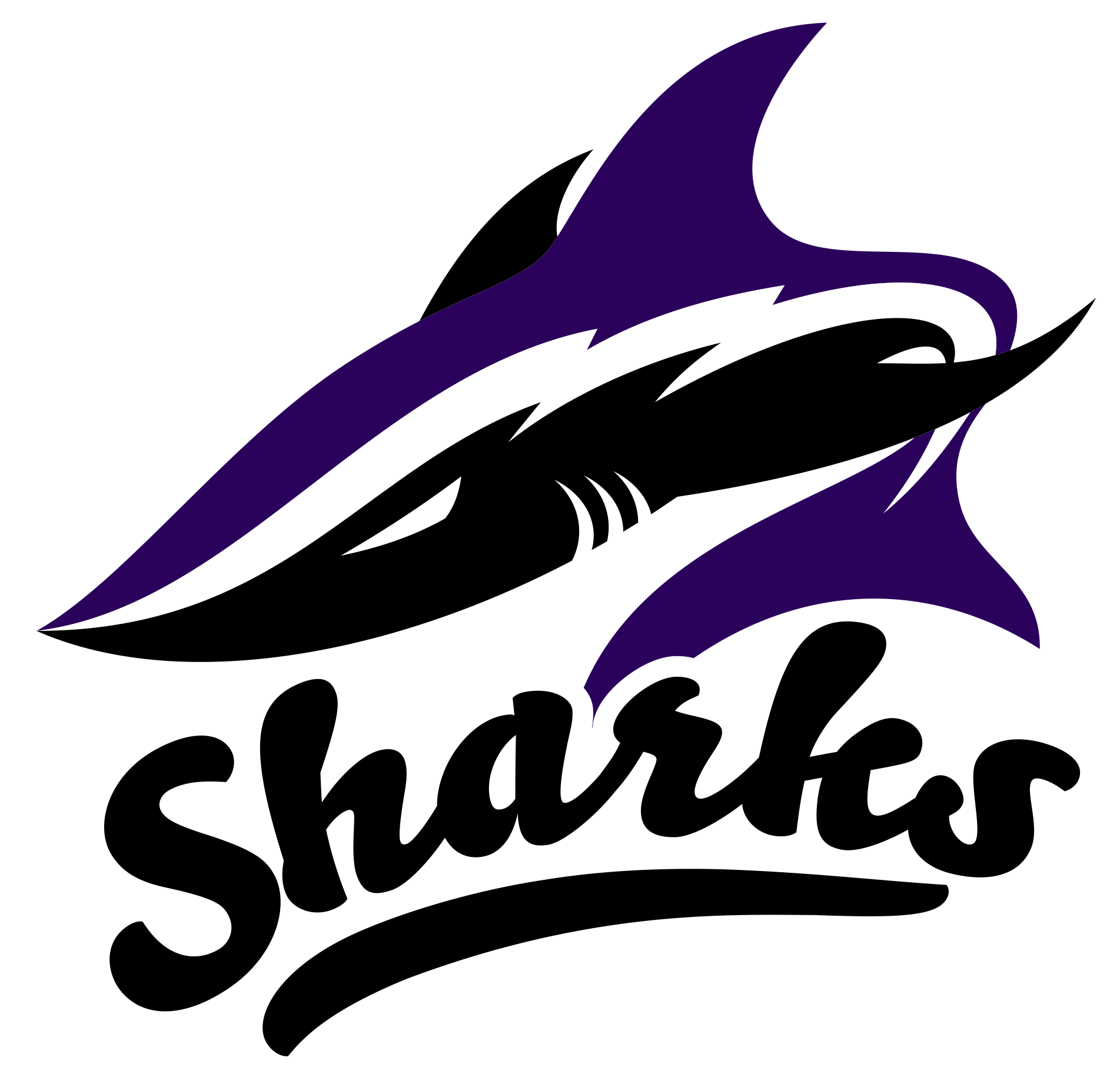 Girls Softball Png - Sharks Softball Team Logo Clipart (1903x1830), Png Download