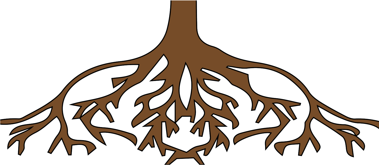 Parts Of The Tree Roots Clipart (1600x1200), Png Download