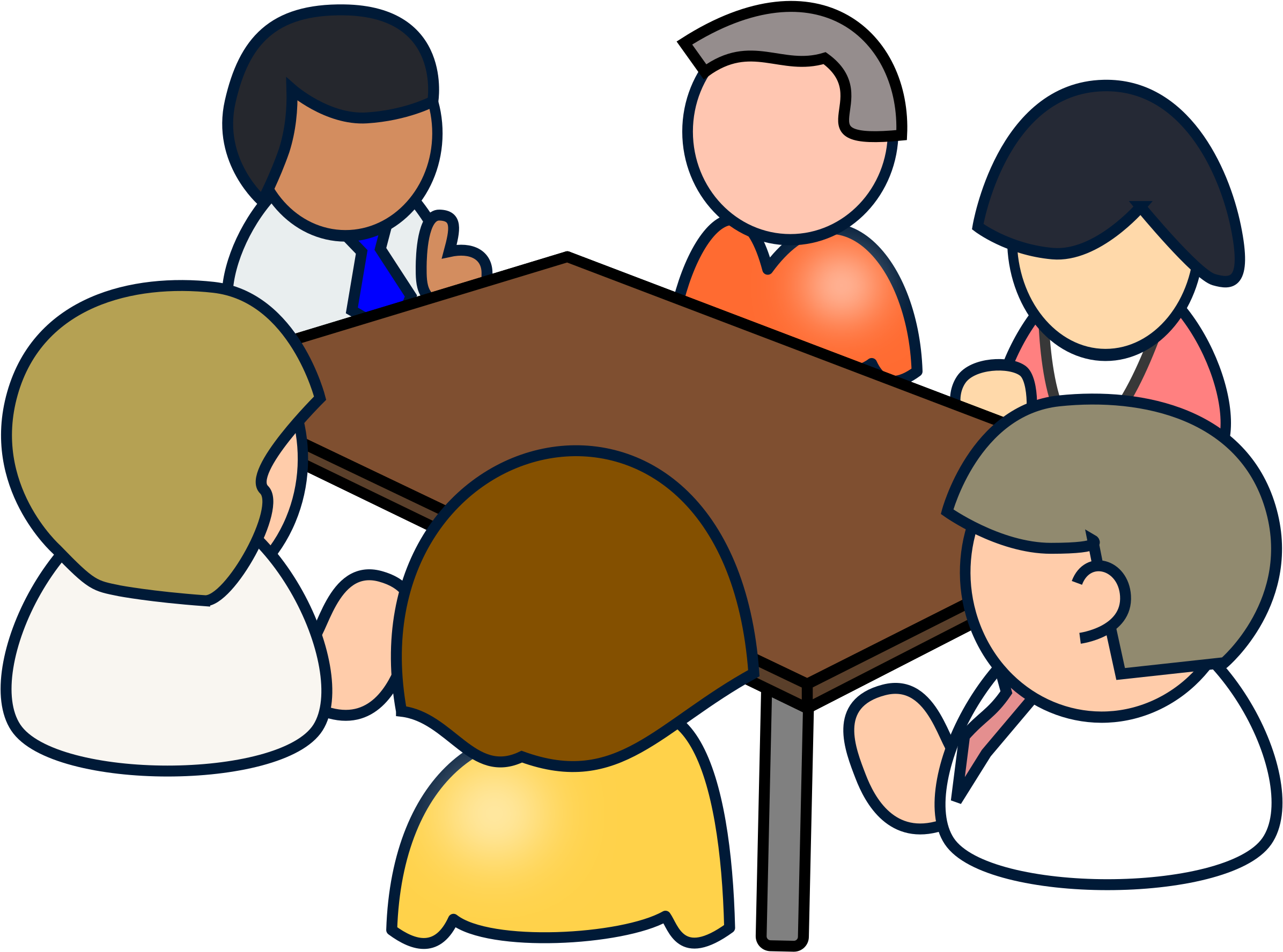 Diverse Meeting Big Image Png - Clip Art Meetings Transparent Png (2400x1789), Png Download