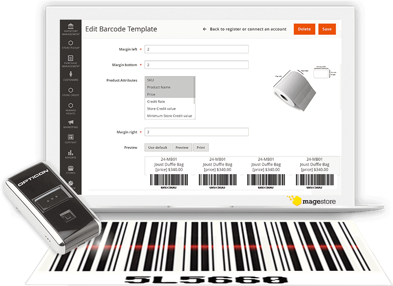 Barcode Management System By Magestore - Output Device Clipart (855x593), Png Download