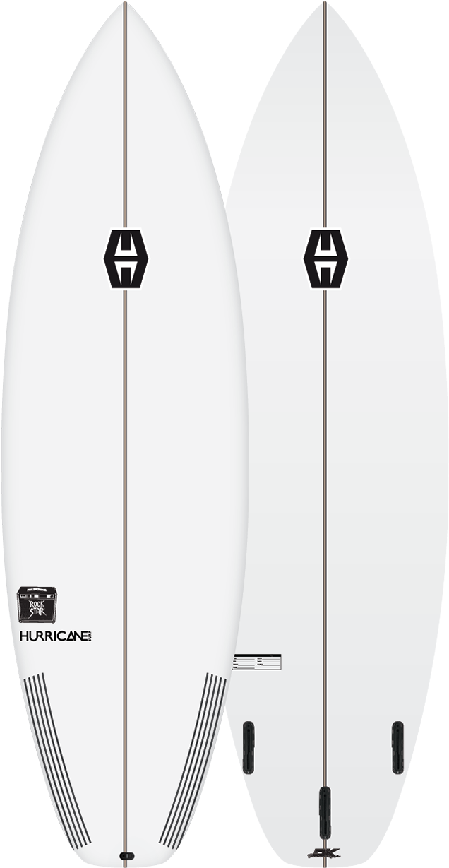 The Rockstar - Surfboard Clipart (682x1341), Png Download