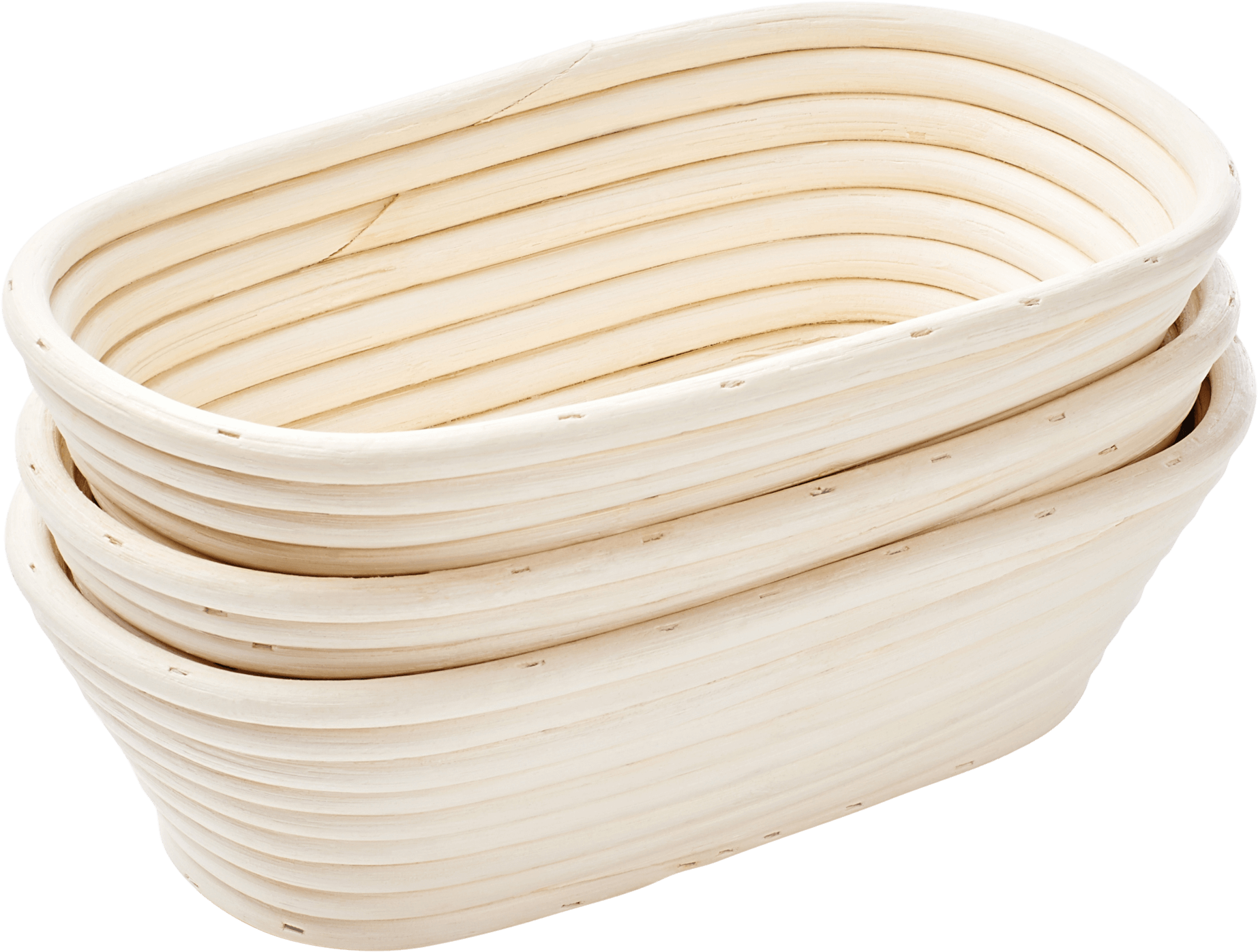 Oval Banneton Proofing Baskets - Wood Clipart (1920x1920), Png Download