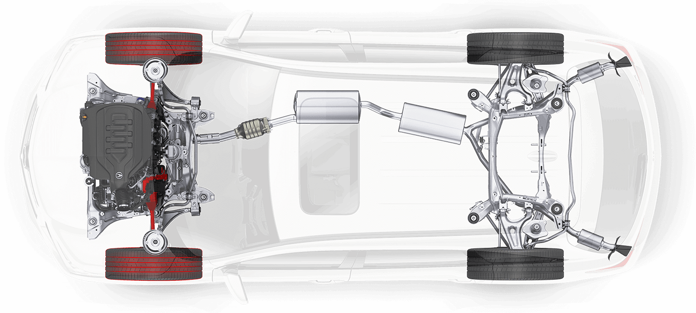 Front Wheel Drive All Wheel Drive Cars Underneath Clipart Large