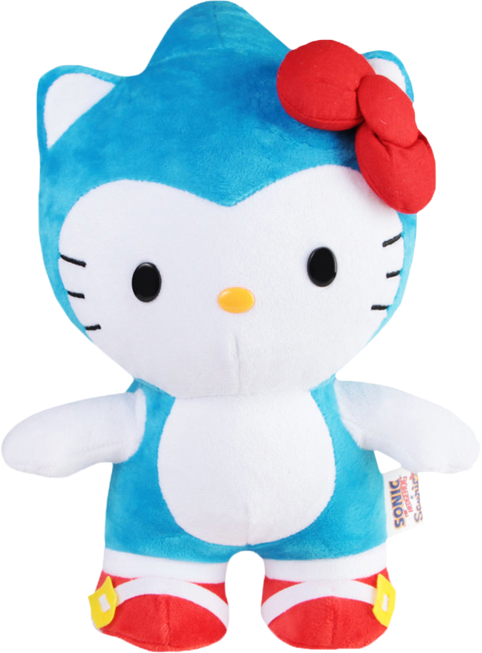 Sonic - Hello Kitty Sonic Plush Clipart (675x915), Png Download