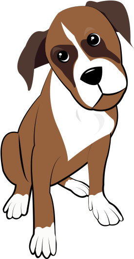 4 Boxer Puppy - Dog Catches Something Clipart (644x582), Png Download