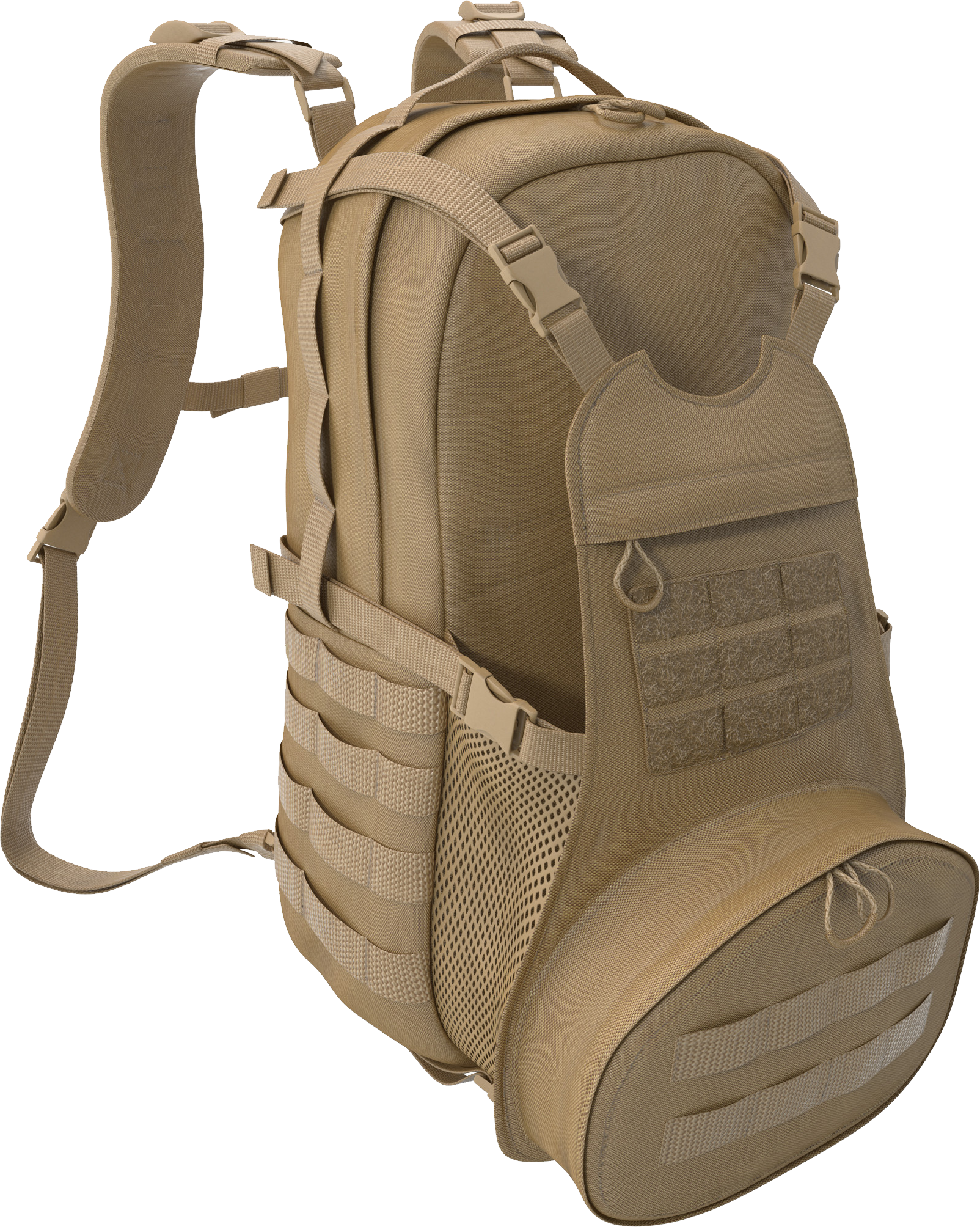 Military Bag With Extra Pockets - Travel Backpack Png Clipart (1604x2008), Png Download